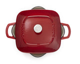 Dutch Oven, Durable Cast Iron, Oven Safe, Red, 6.5qt