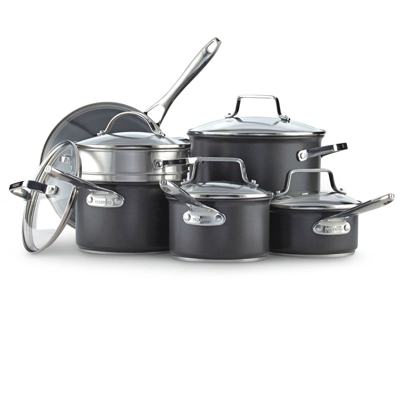 Hard Anodized Cookware Set, Non-Stick, PFOA-Free, Dishwasher & Oven Safe, 12-pc C3844
