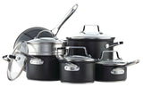 Hard Anodized Cookware Set, Non-Stick, PFOA-Free, Dishwasher & Oven Safe, 12-pc
