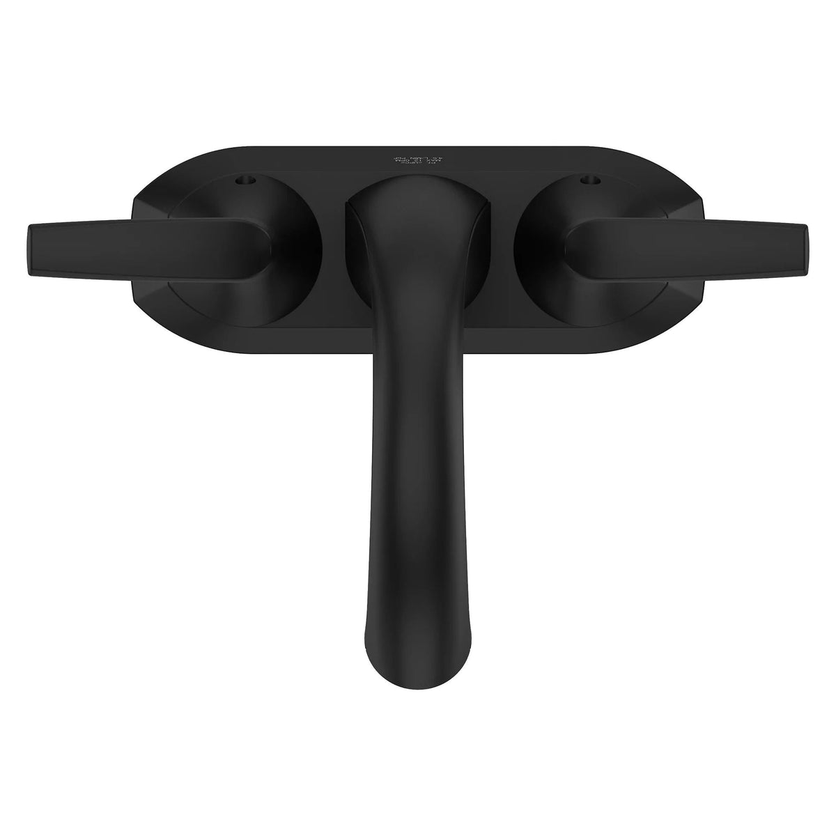 Rancho Double Handle 4-in Centreset Bathroom Sink Faucet Push & Seal Drain, WaterSense Certified, Matte Black