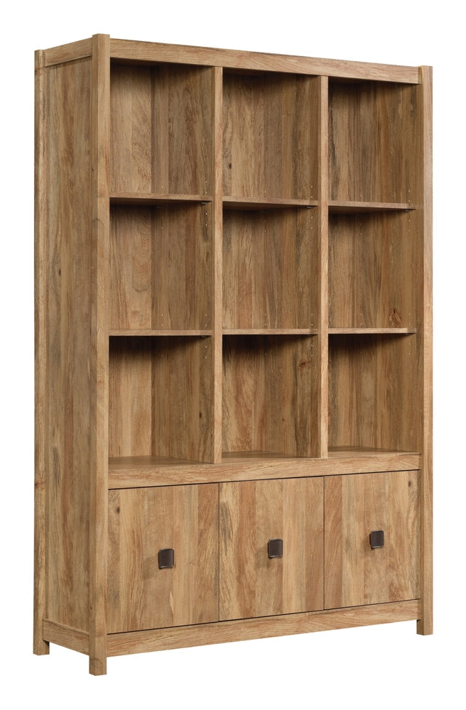 Cannery Bridge 3-Door Bookcase/Bookshelf Storage Cabinet, Sindoori Mango Finish