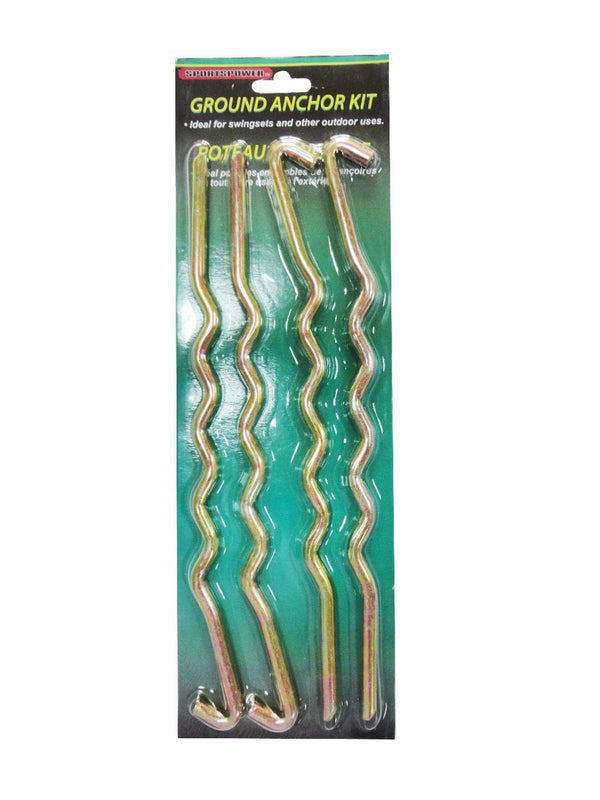 Outdoor Heavy Duty Steel Swing Set Anchors, 4-pk L6127