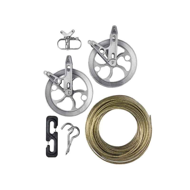 Heavy-duty Clothesline Kit for Indoor & Outdoor, 150-ft Q461