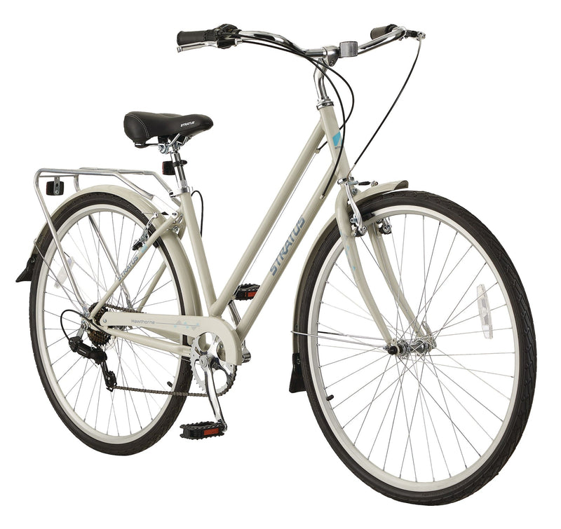 Hawthorne Adult Bike, 700C, 7-Speed, Alloy V-brakes, Grey X86