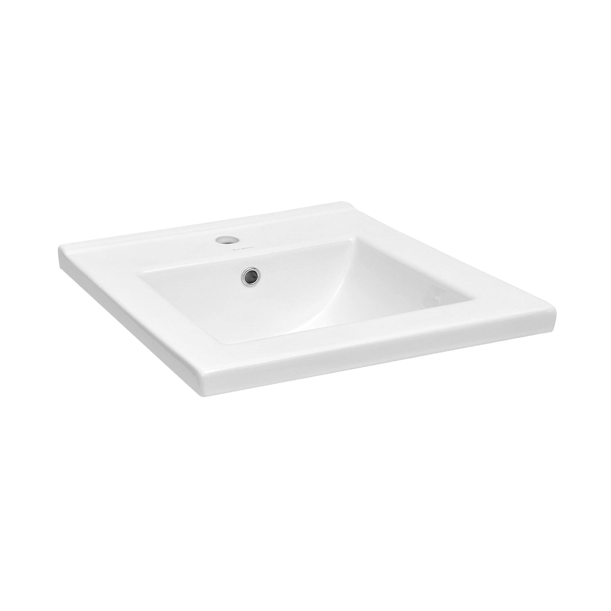 Ceramic Square Vanity Sink Top, 18-in