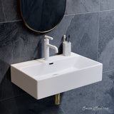 Claire Rectangle Wall-Mount Bathroom Sink, 24-in