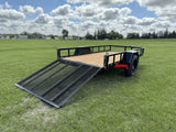 60-in x 10-ft Landscape Utility Trailer with Ramp Gate