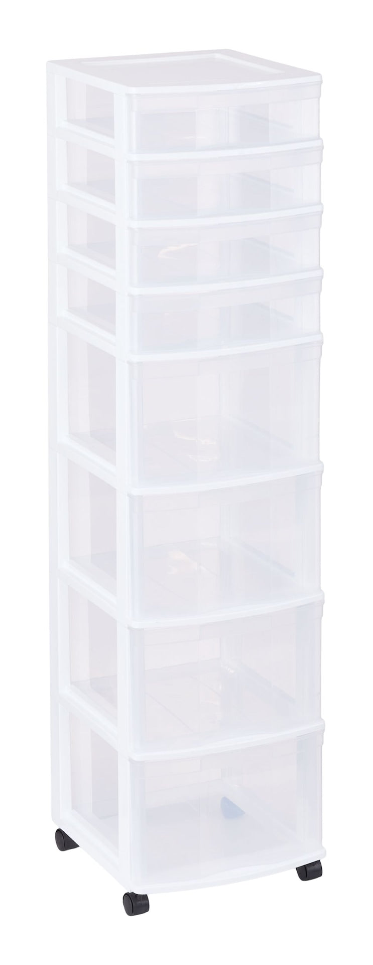 Clear 8-Drawer Storage Tower P1702