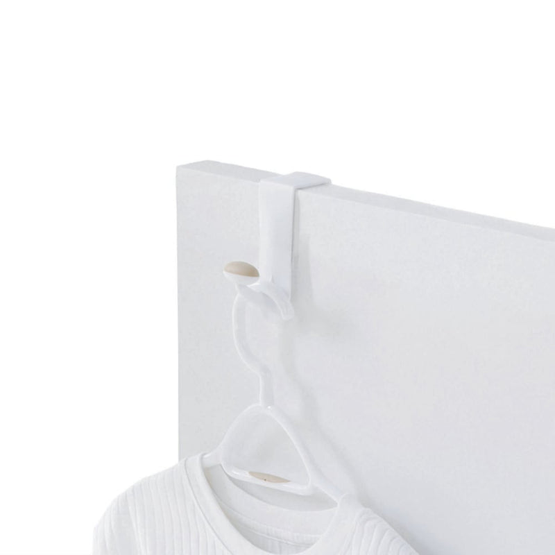Plastic Single Over the Door Hook, White, 7.5-in K5425