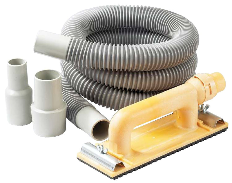Dust-Free Sander Kit with 6-in Hose, /Vacuum Adaptors & Medium Grit Sandpaper S2946