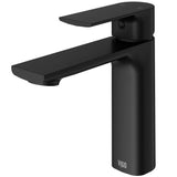 Davidson Single Handle Single Hole Bathroom Sink Faucet, WaterSense Certified, Matte Black