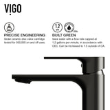 Davidson Single Handle Single Hole Bathroom Sink Faucet, WaterSense Certified, Matte Black