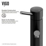 Single Handle Single Hole Bathroom Sink Faucet, Matte Black