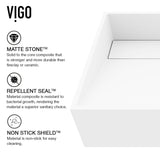 Starr Glass White Bathroom Sink/Basin Set with Gotham Faucet and Rectangular Composite Vessel