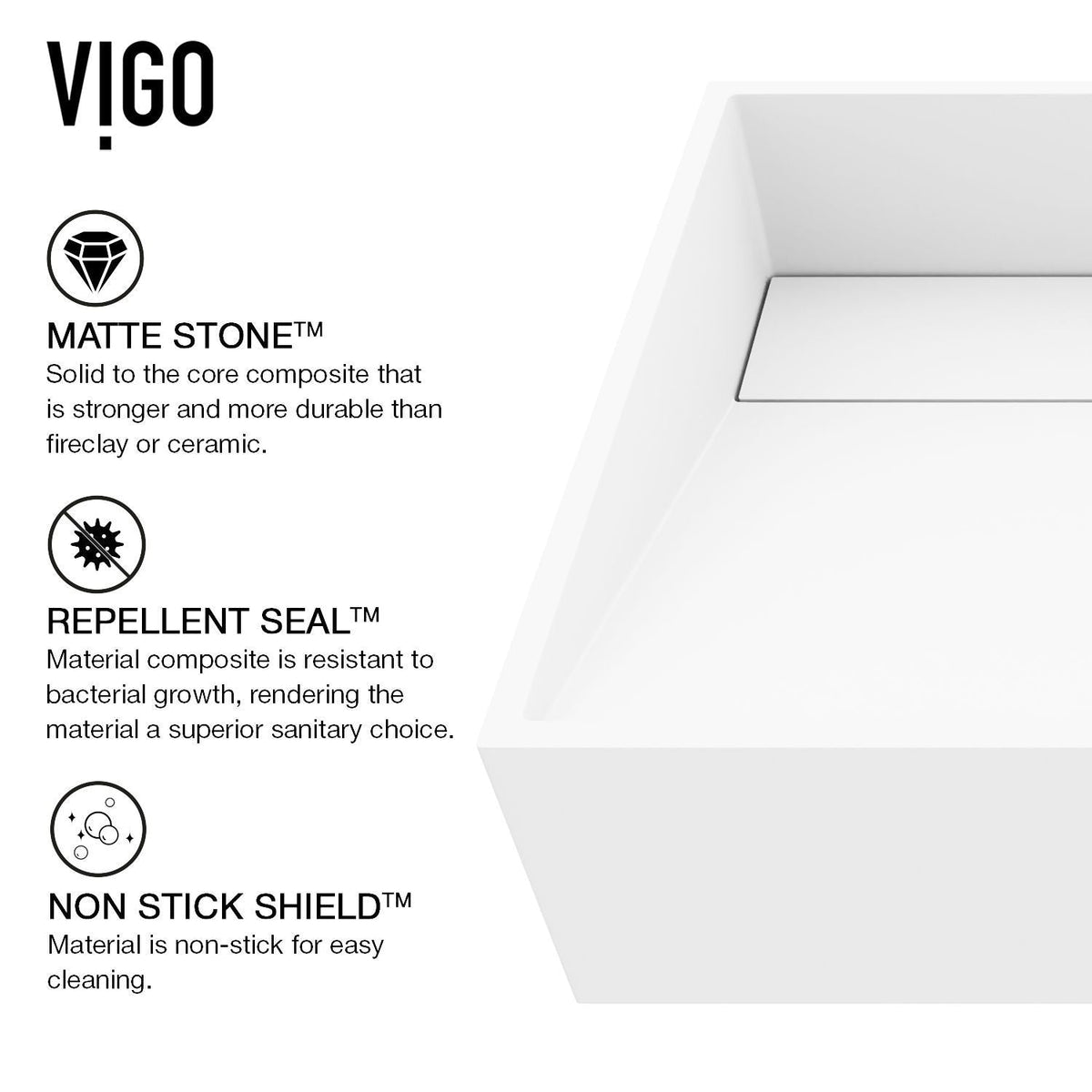Starr Glass White Bathroom Sink/Basin Set with Gotham Faucet and Rectangular Composite Vessel